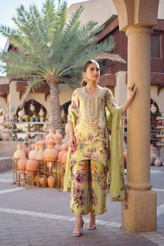 Paradise Green-Suit Set