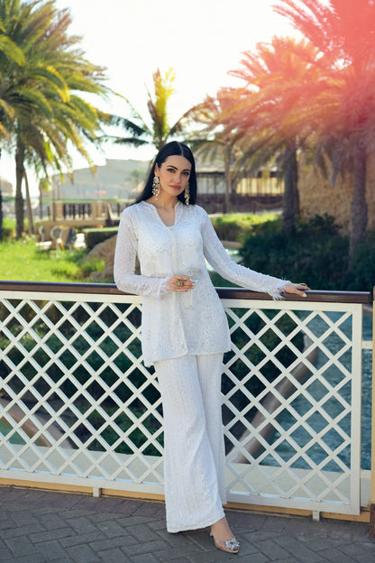 Glam White Co-Ord Set