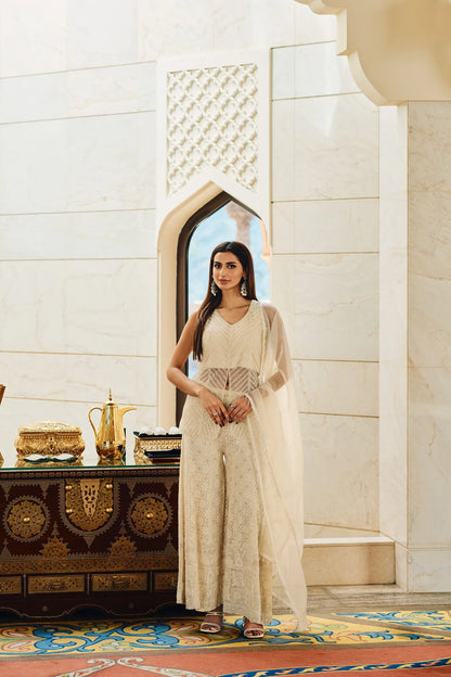 Pearl Perfection-Palazzo Set