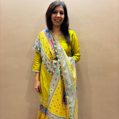 Aanya Yellow Sharara Suit