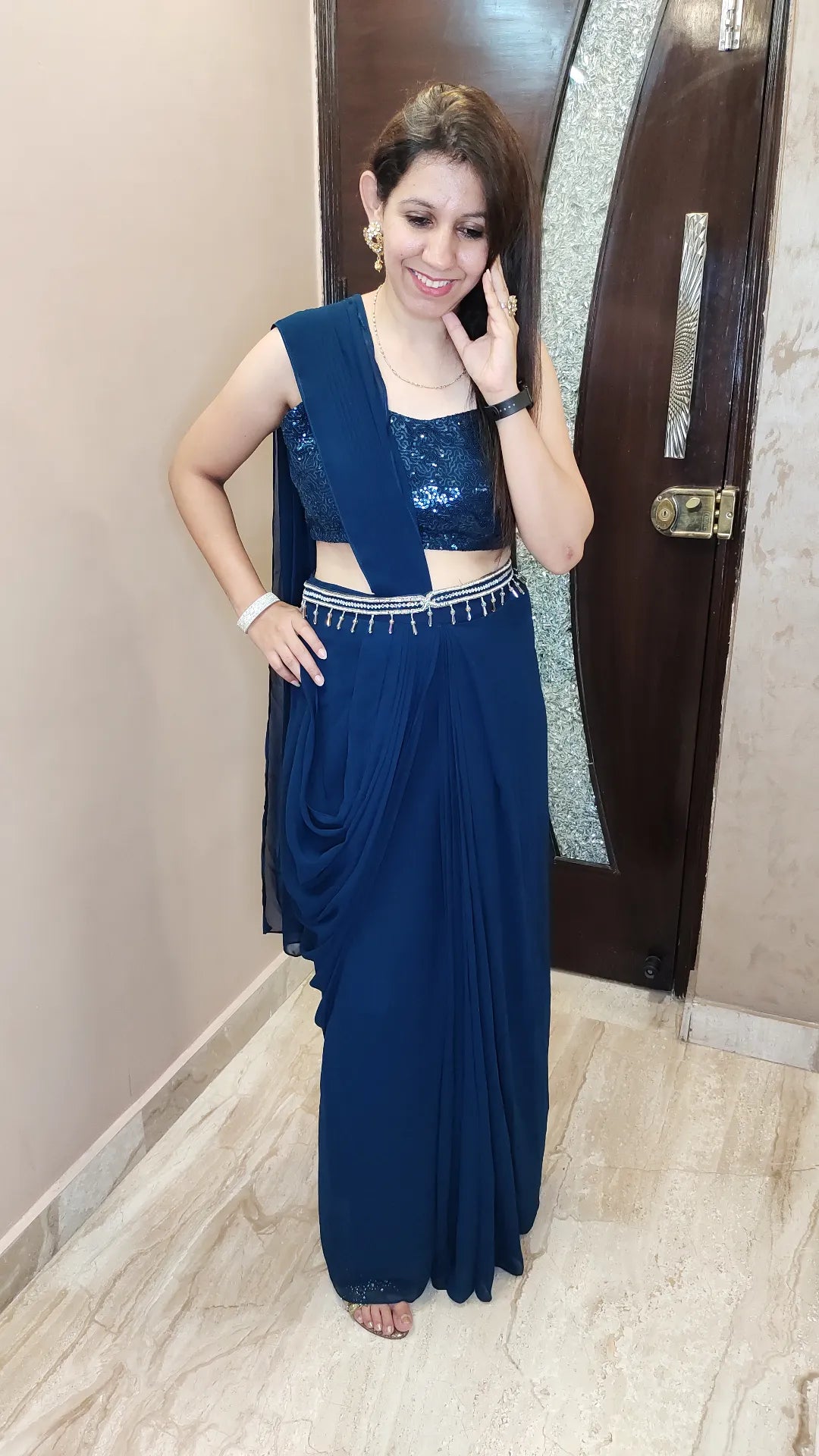 Together We Shine-Pre Draped Saree