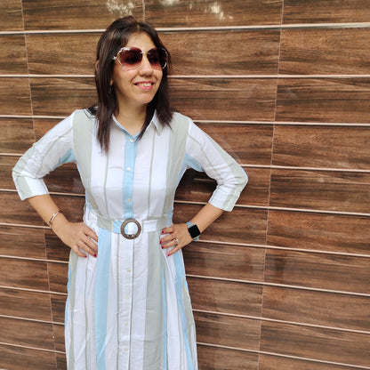 Daydream-White Center Cut Dress