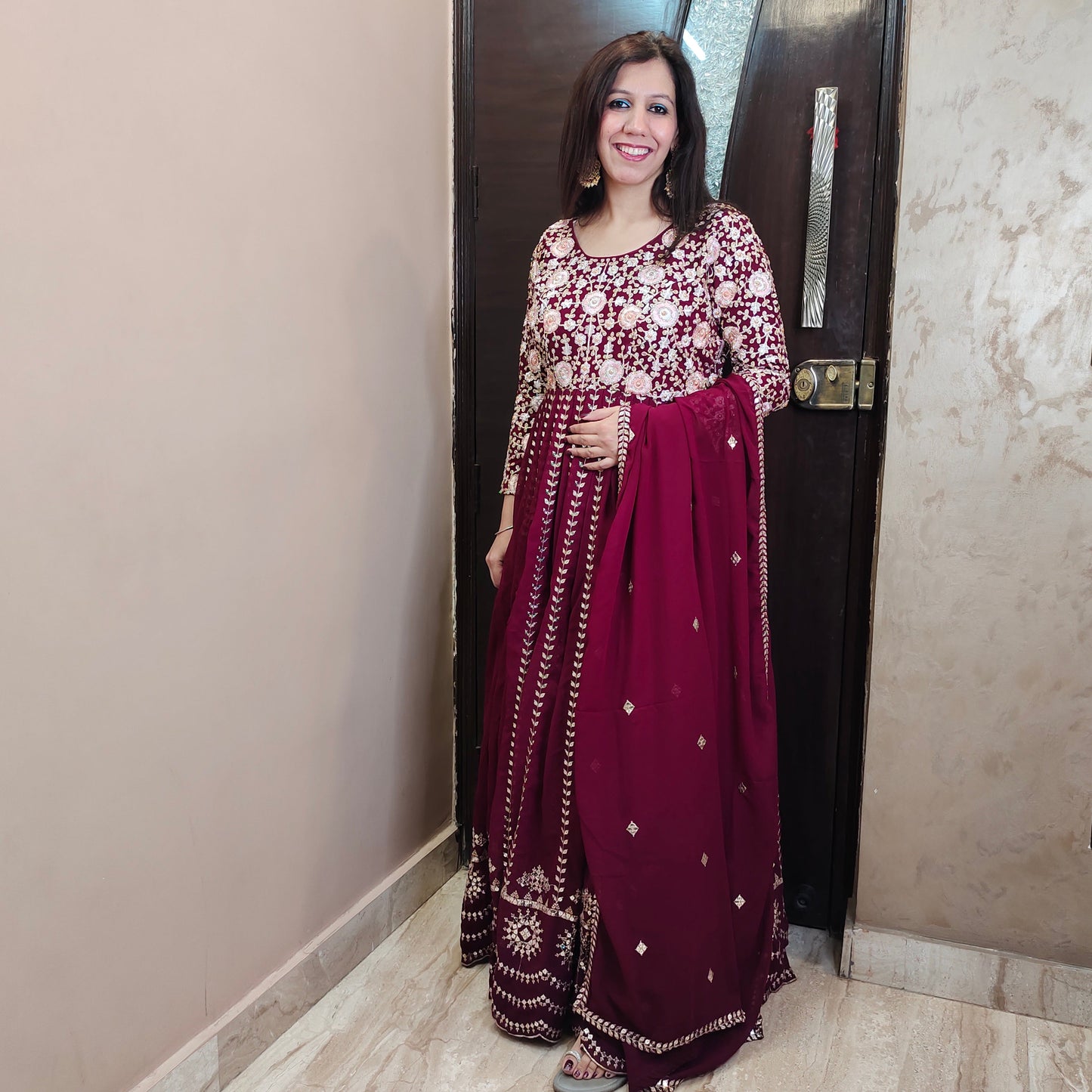 Wine Zardorsi Gown