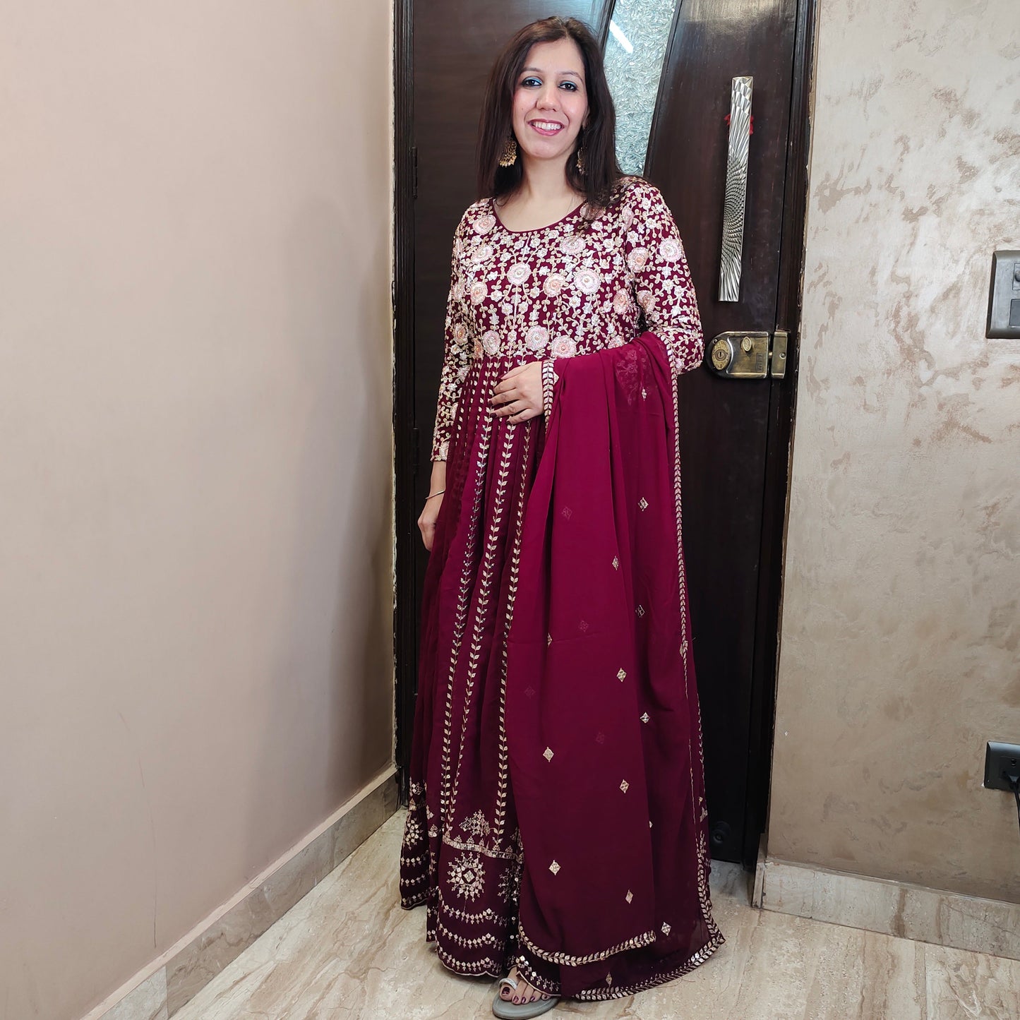 Wine Zardorsi Gown