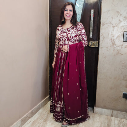 Wine Zardorsi Gown