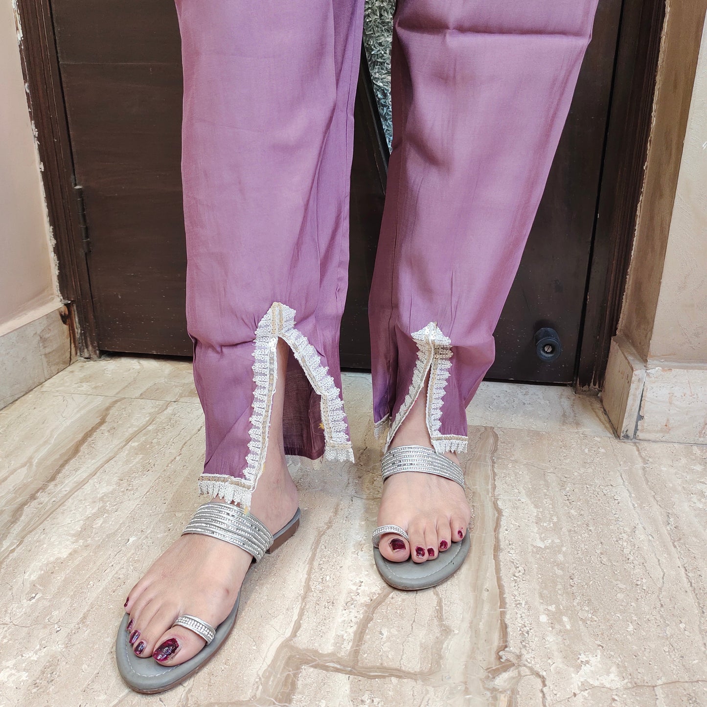 Muslin embroidered Co-ord Set