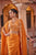 Orange Embellished Crepe Cape Set
           <img src=
