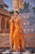 Orange Embellished Crepe Cape Set
           <img src=
